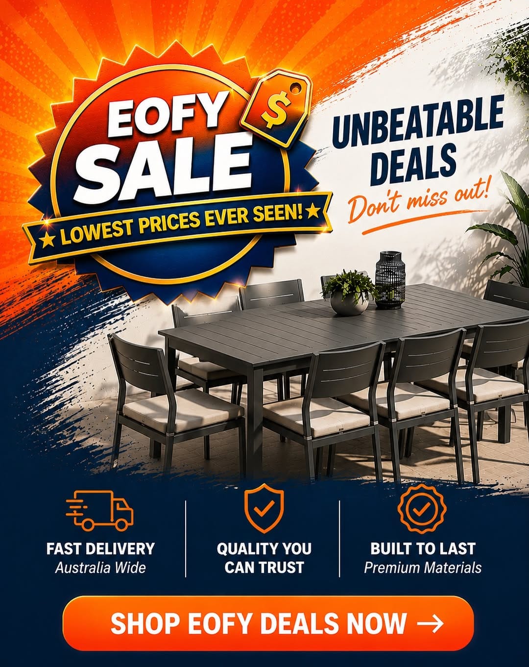 Post 1 by Australian Furniture Warehouse on Instagram (image)