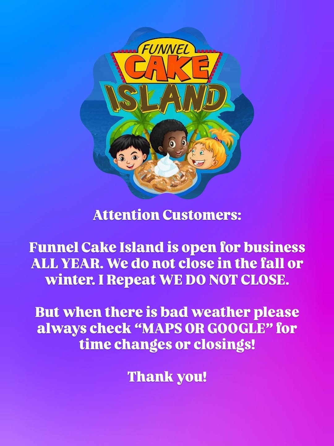 Post 9 by FUNNEL CAKE ISLAND on Instagram (image)