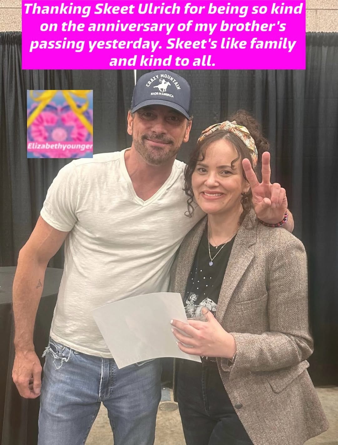 Post 2 by Elizabeth Younger 🎗️✡︎ ୨ৎ ♡ on Instagram (image)