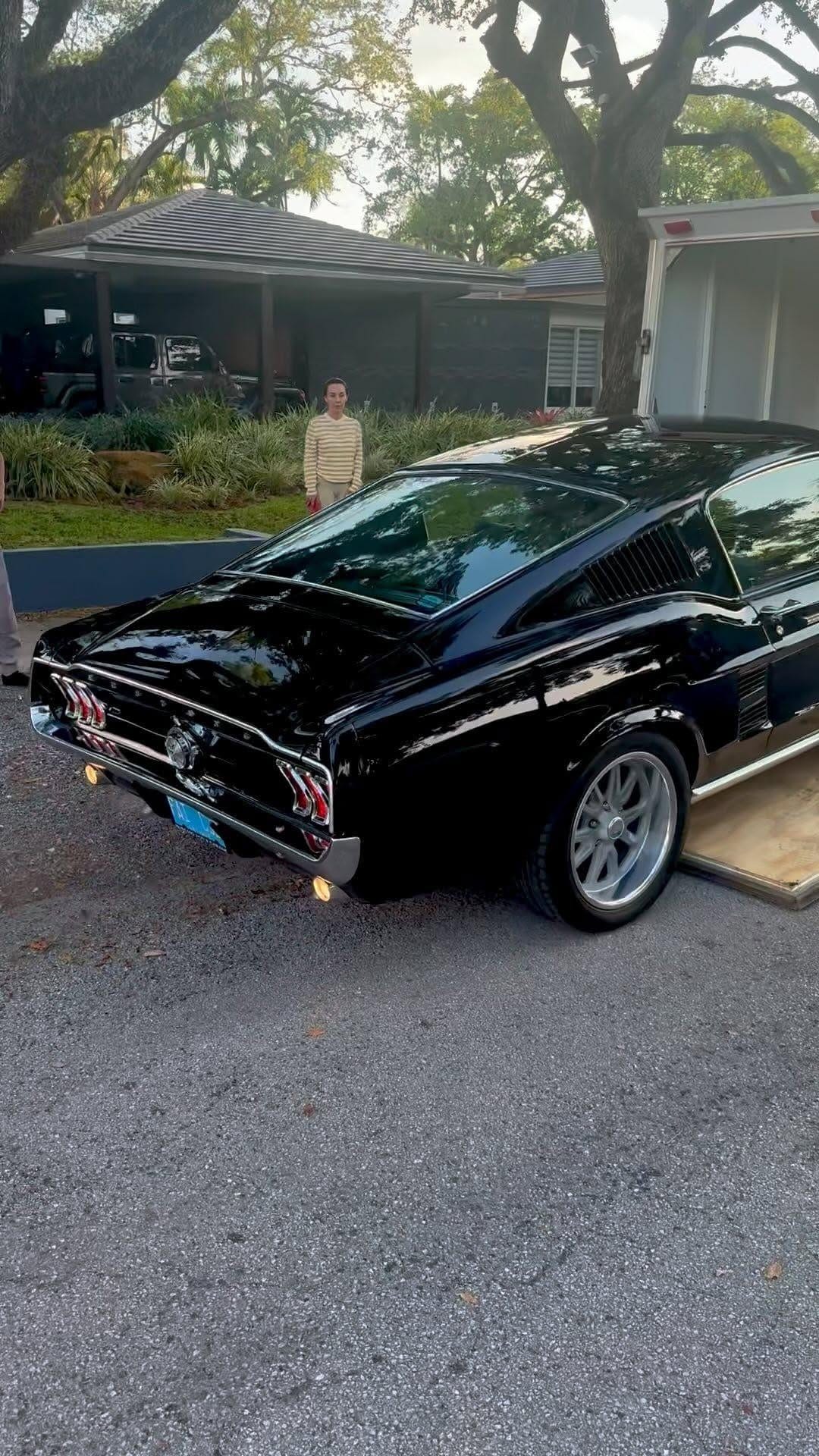 Post 10 by The Story of a Black Mustang Fastback 1967. Black Stallion! on Instagram (video)