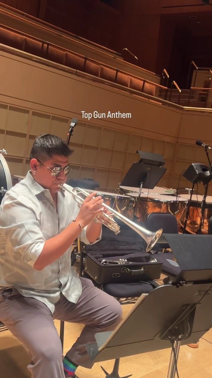 Post 1 by Elmer Churampi trumpet on Instagram (video)