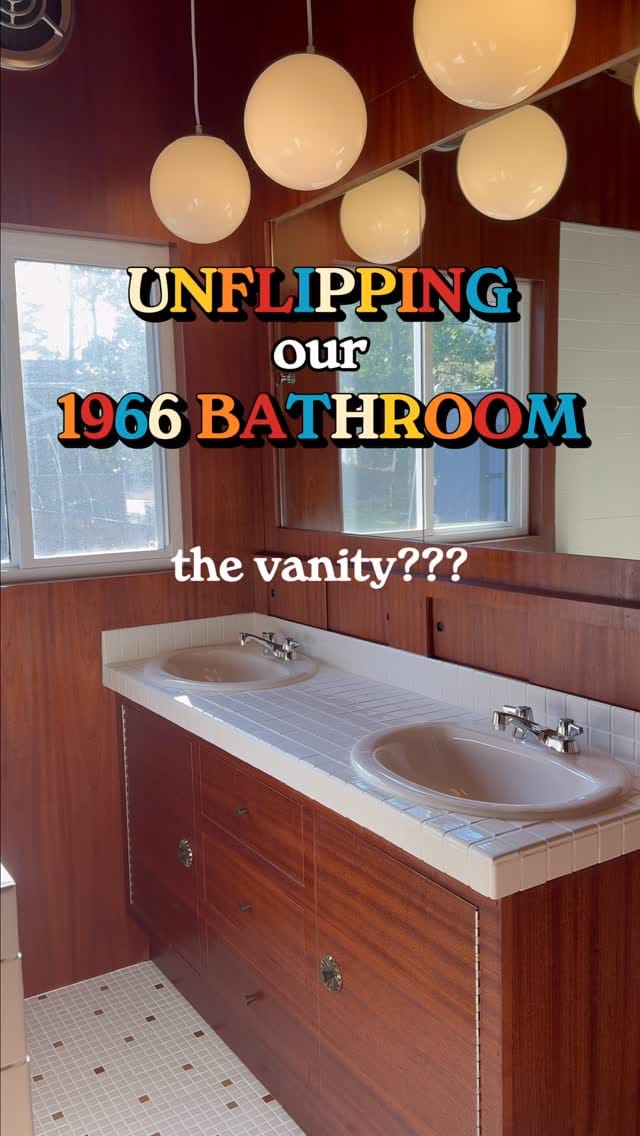 Post 3 by Unflipping a Mid Century Modern on Instagram (video)