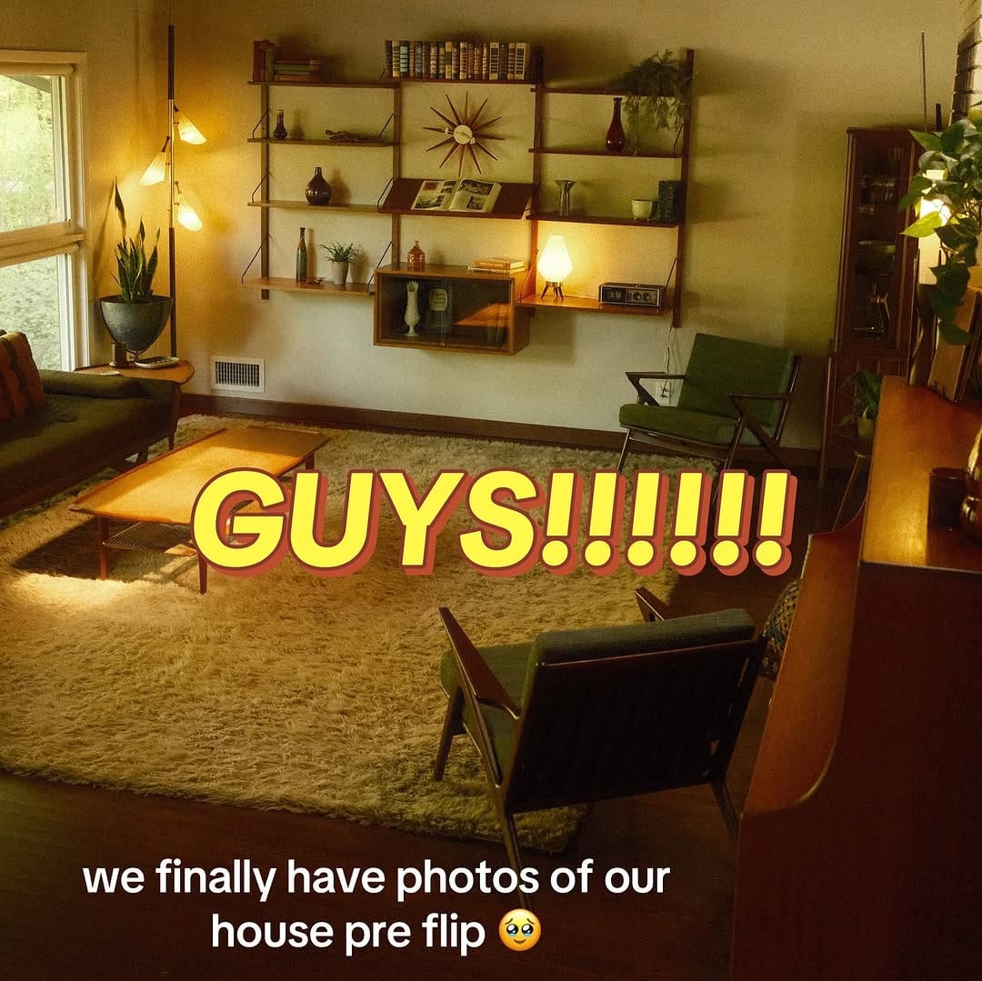 Post 9 by Unflipping a Mid Century Modern on Instagram (carousel)