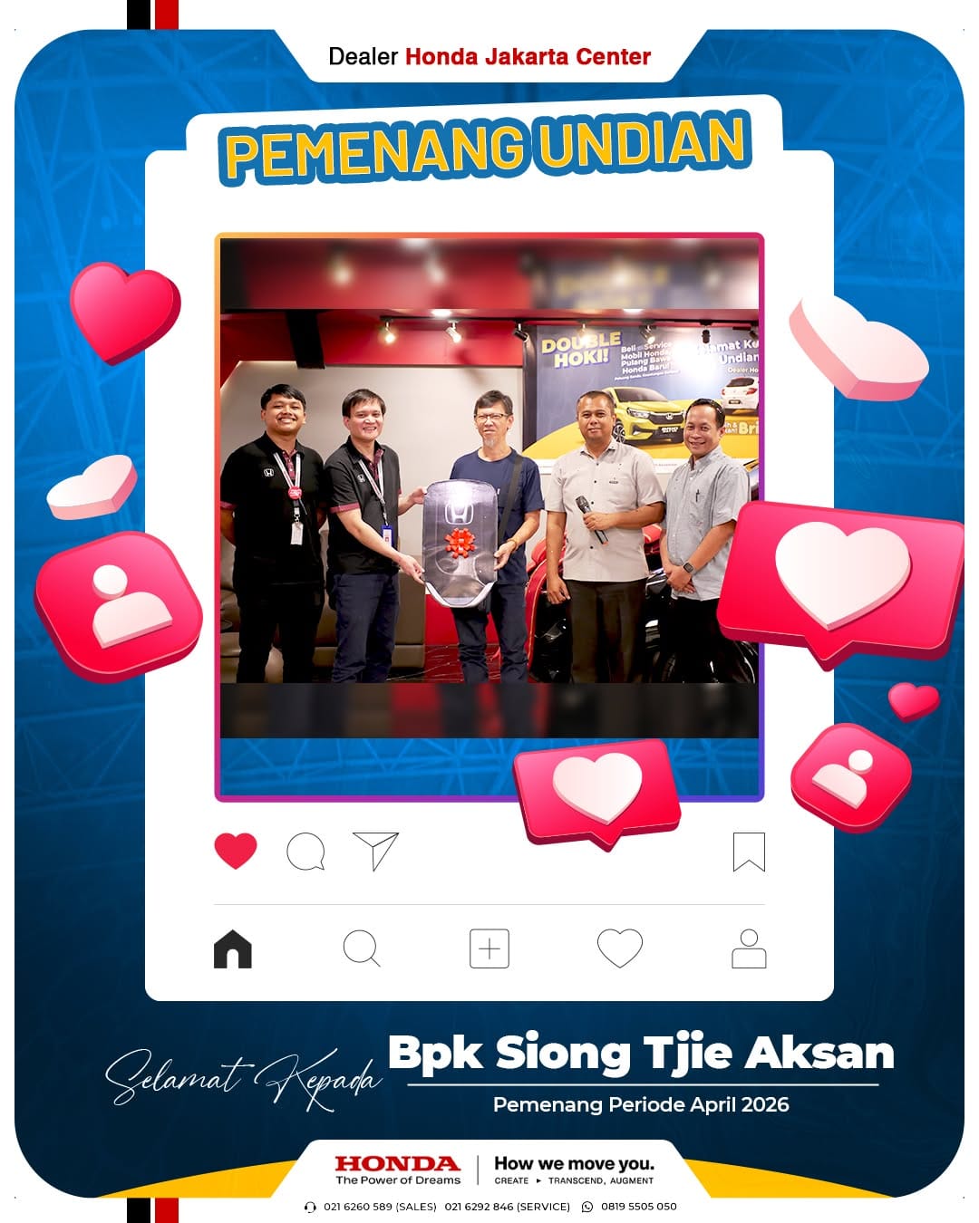 Post 1 by Honda Jakarta Center Official on Instagram (image)