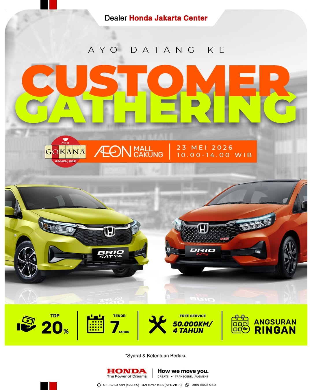 Post 5 by Honda Jakarta Center Official on Instagram (image)