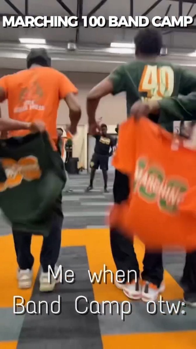 Post 3 by FAMU's Marching "100" Band on Instagram (video)