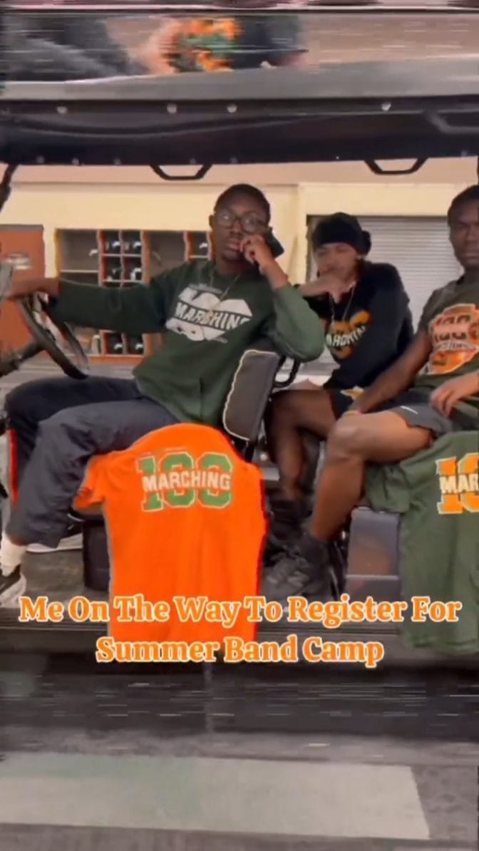 Post 1 by FAMU's Marching "100" Band on Instagram (video)