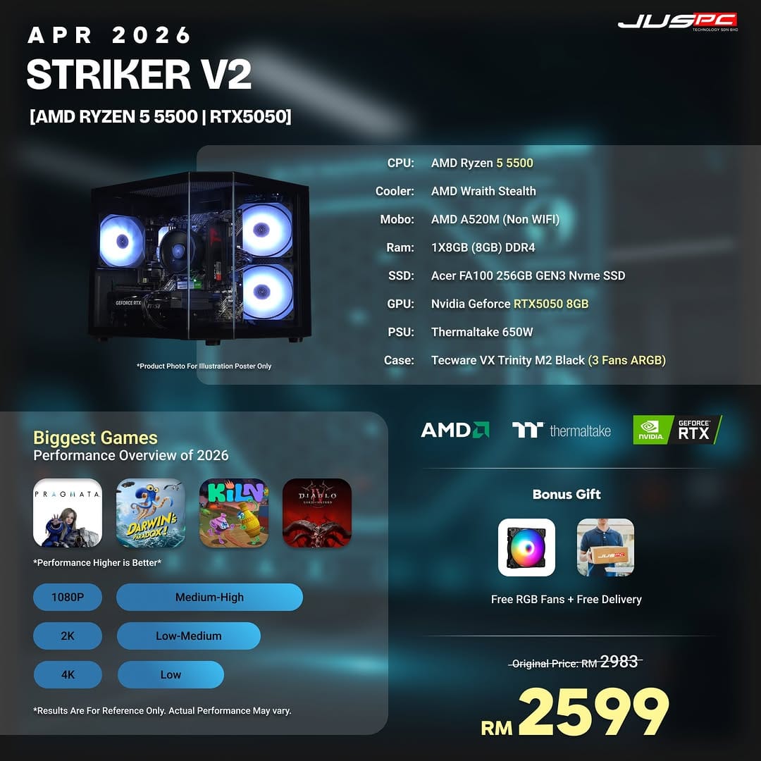 Post 8 by JUSPC TECHNOLOGY SDN BHD on Instagram (carousel)