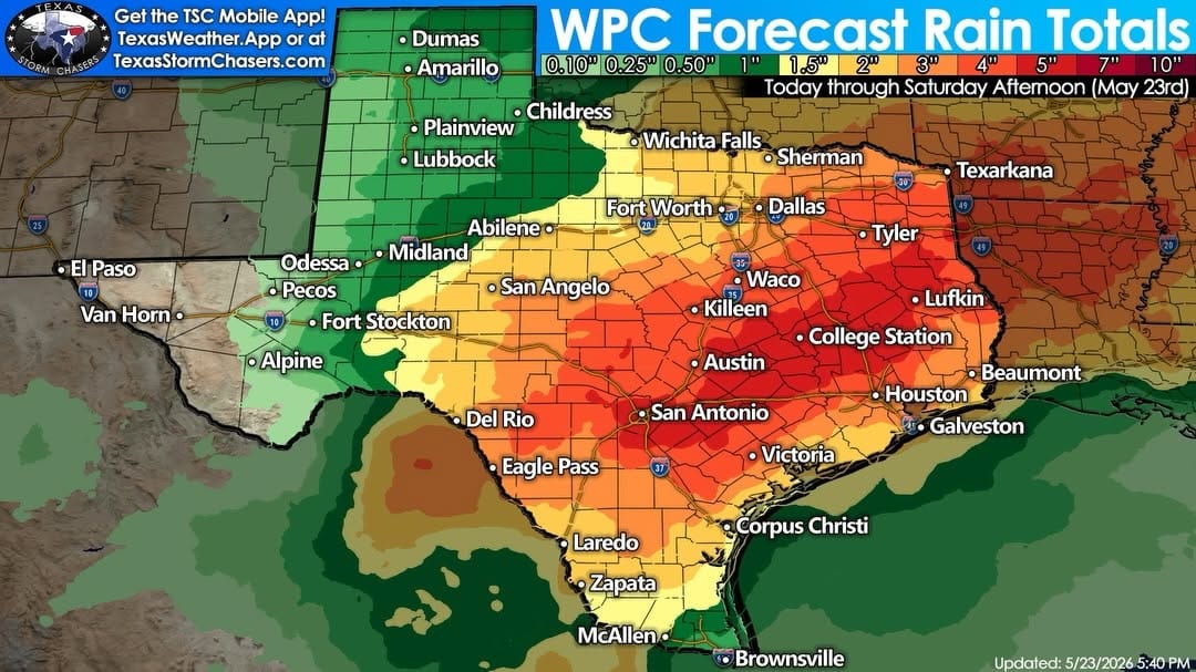 Post 3 by Texas Storm Chasers on Instagram (carousel)
