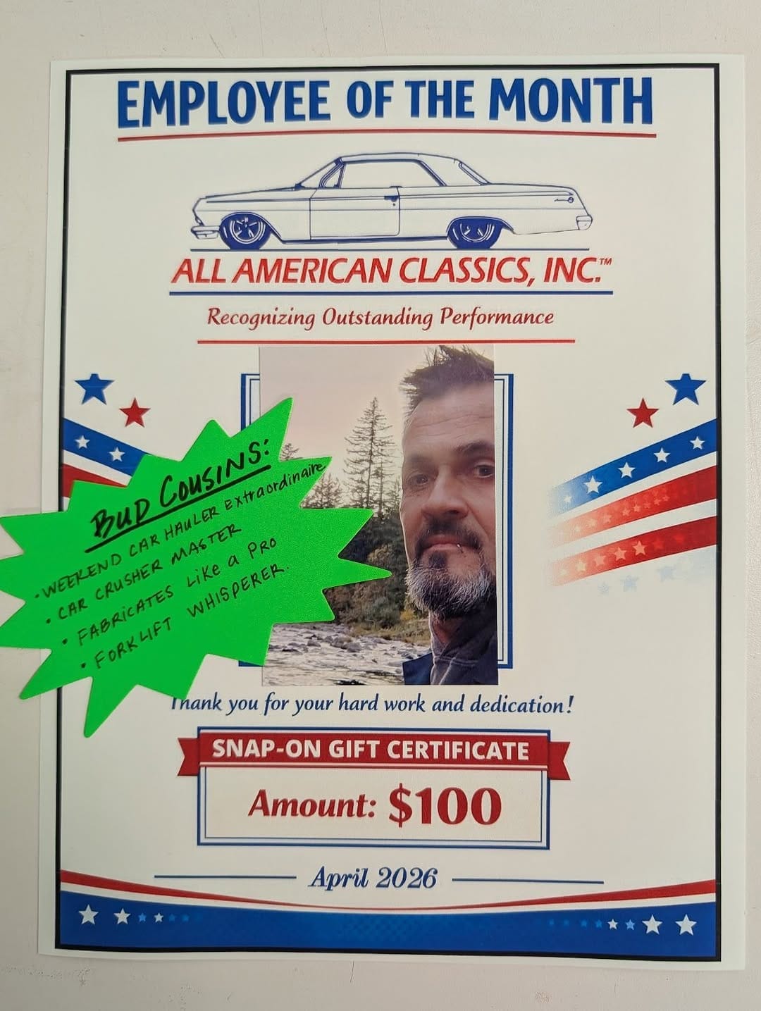 Post 3 by All American Classics Inc. on Instagram (image)
