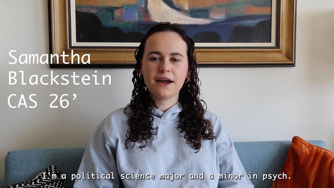 Post 8 by Boston University Arts & Sciences on Instagram (video)
