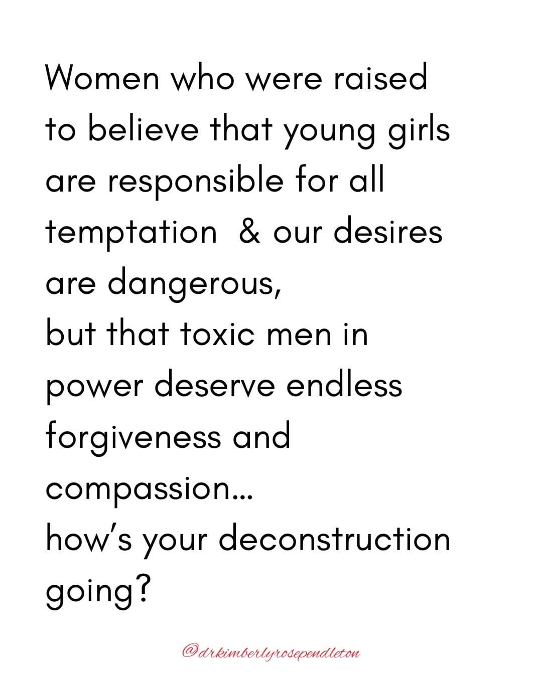 Post 7 by Dr. Kimberly Rose Pendleton | 𝐔𝐍𝐂𝐎𝐕𝐄𝐑 on Instagram (carousel)