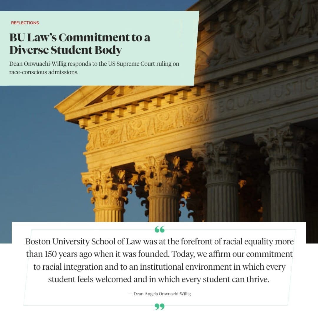 Post 10 by BU School of Law on Instagram (image)