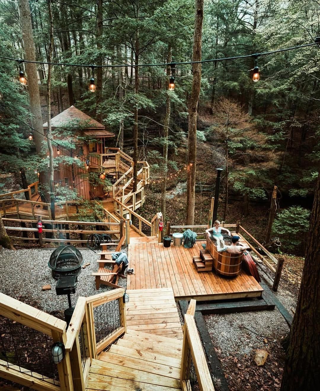 Post 10 by Hocking Hills Treehouse Cabins on Instagram (image)