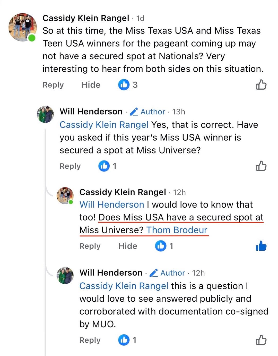 Post 3 by Will the Pageant Guy on Instagram (image)