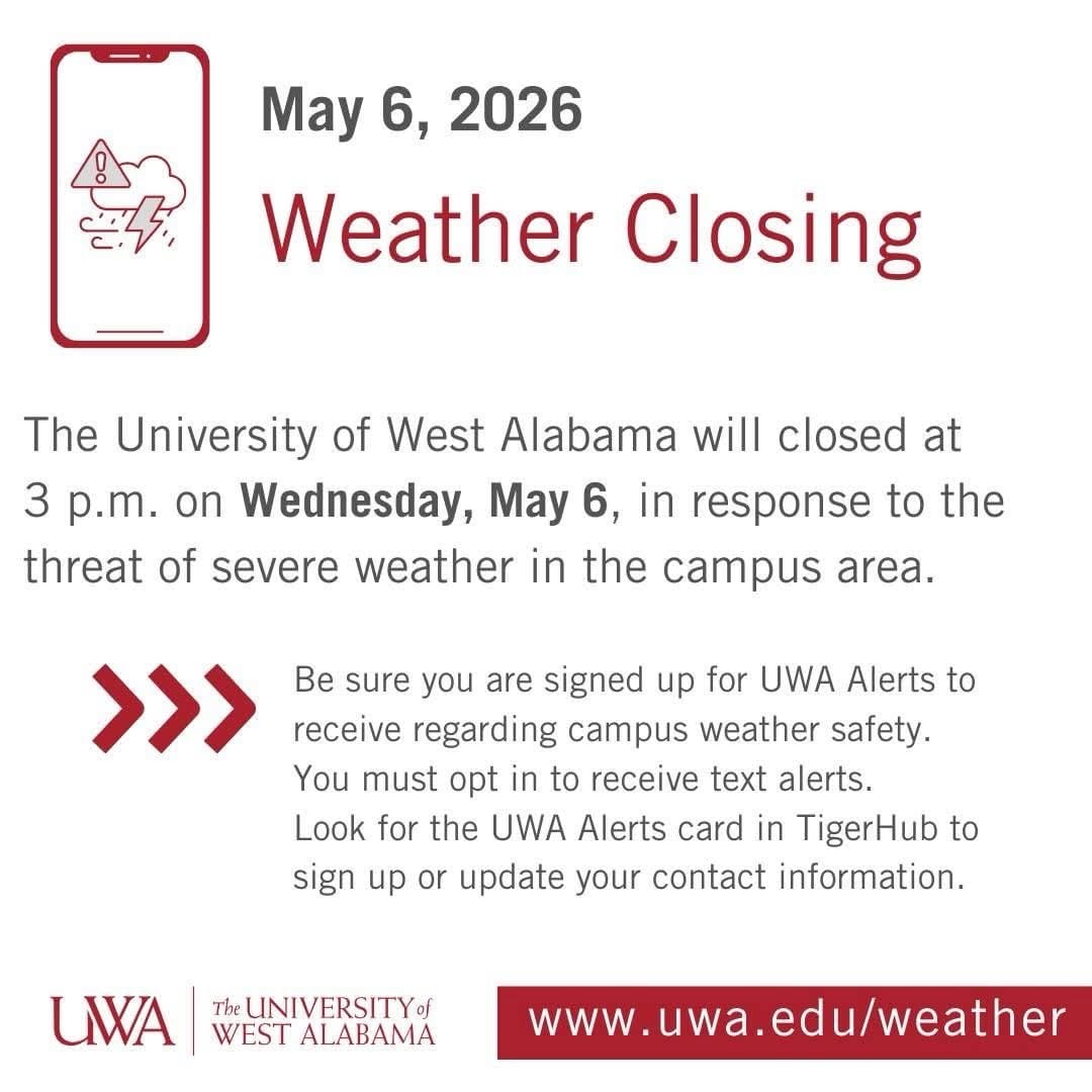 Post 9 by The University of West Alabama on Instagram (image)