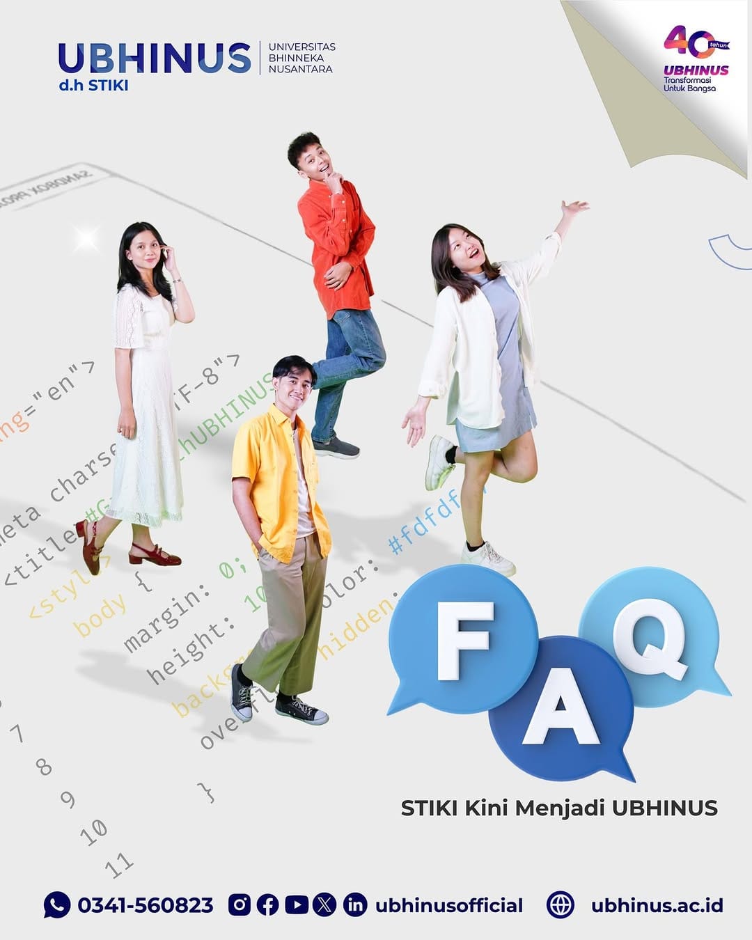 Post 10 by Universitas Bhinneka Nusantara (UBHINUS) d.h STIKI on Instagram (carousel)