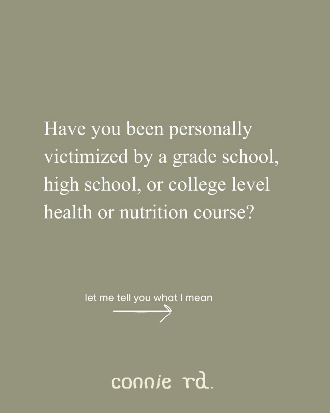 Post 6 by Connie MS, RD | Disordered Eating Recovery + Nutrition Educator on Instagram (carousel)
