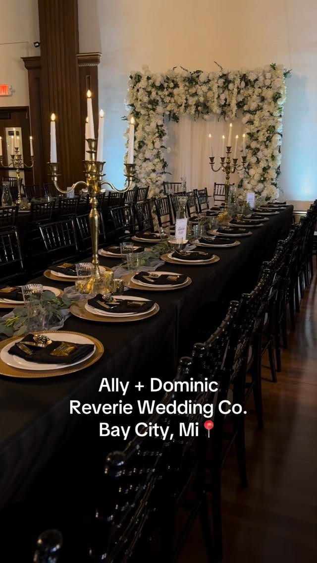 Post 6 by Reverie Wedding Co | Bay City Wedding Venue on Instagram (video)