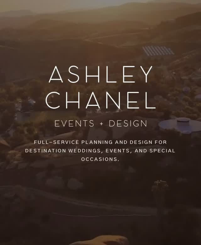 Post 7 by Ashley Chanel Events + Design on Instagram (video)