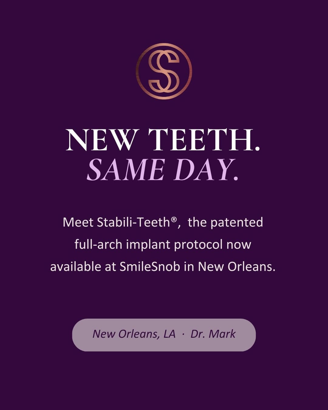 Post 1 by Veneers & Dental Implants in New Orleans on Instagram (carousel)