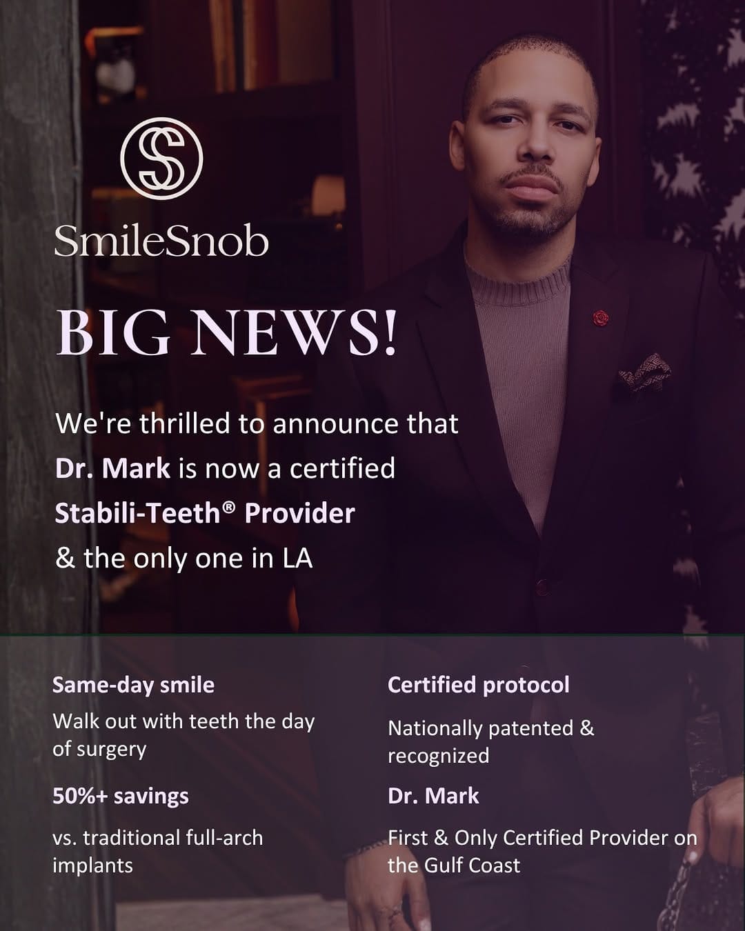 Post 2 by Veneers & Dental Implants in New Orleans on Instagram (image)