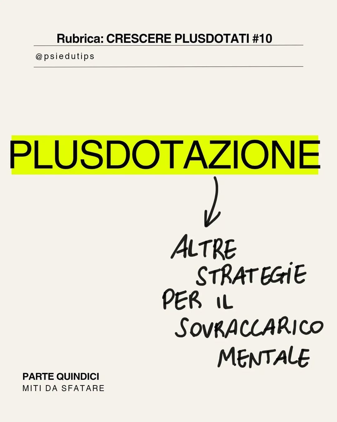 Post 1 by Denis Floris | Plusdotazione e ADHD on Instagram (carousel)