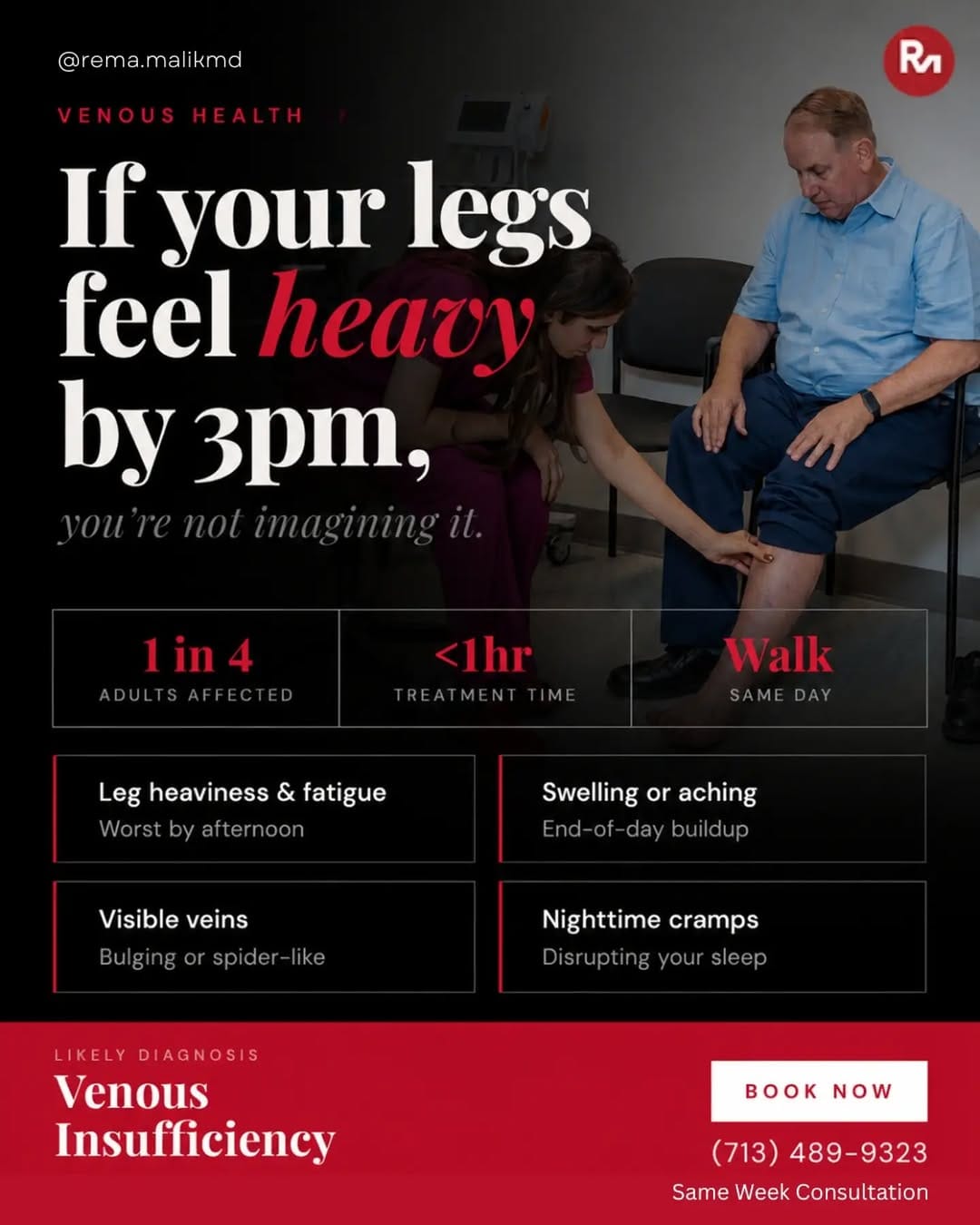 Post 7 by Rema Malik, MD, FACS, RPVI on Instagram (image)