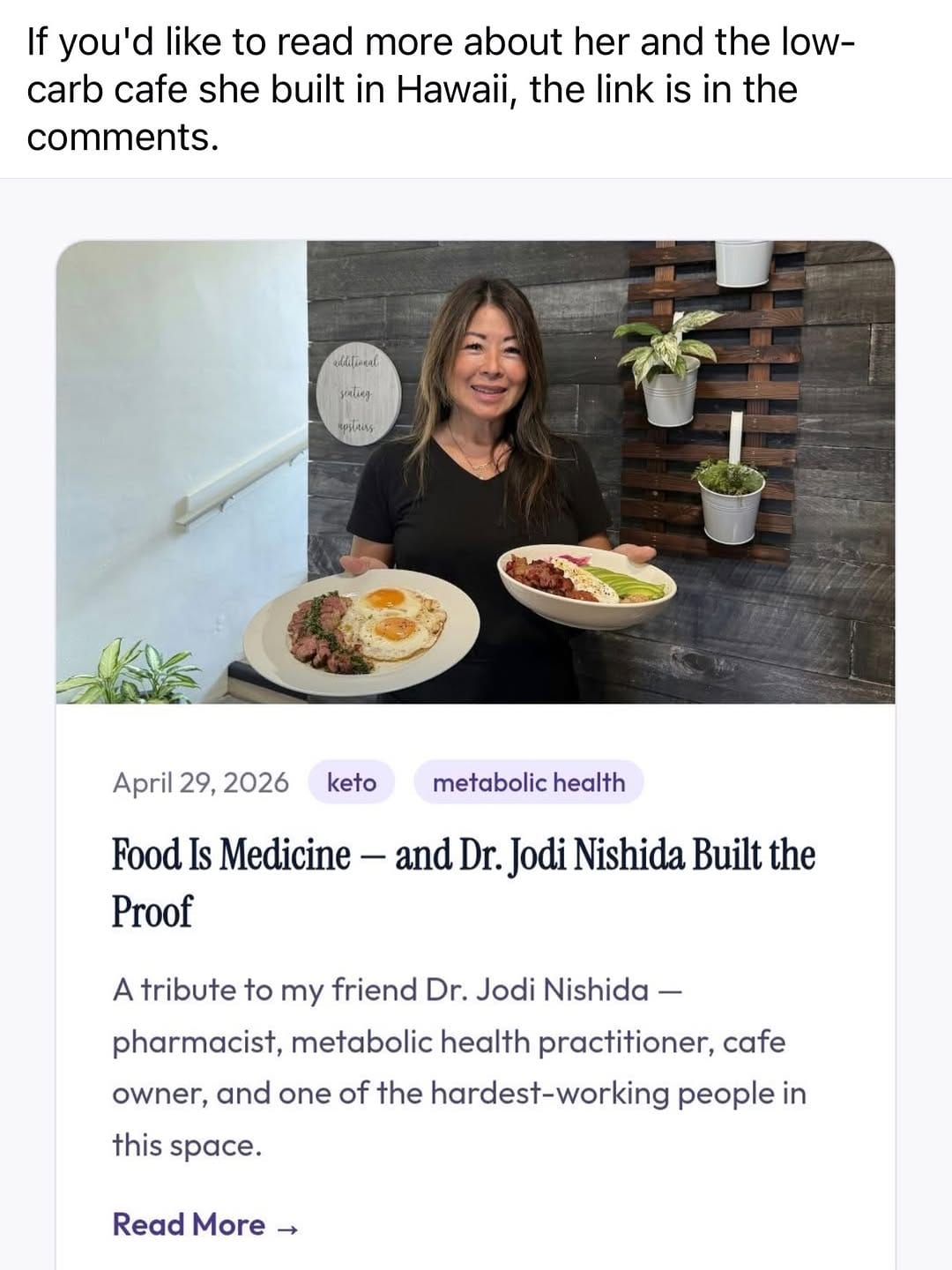 Post 5 by DR.JODI | HAWAII’S MEDICAL KETO & CARNIVORE CLINIC on Instagram (carousel)