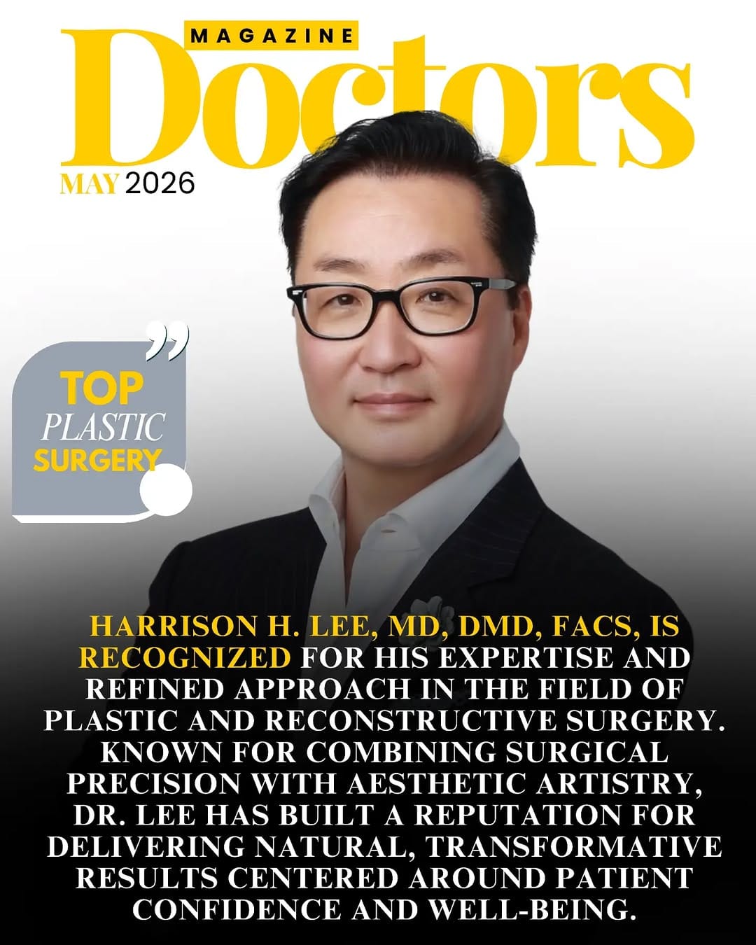 Post 1 by Harrison H Lee, MD, DMD, FACS on Instagram (image)