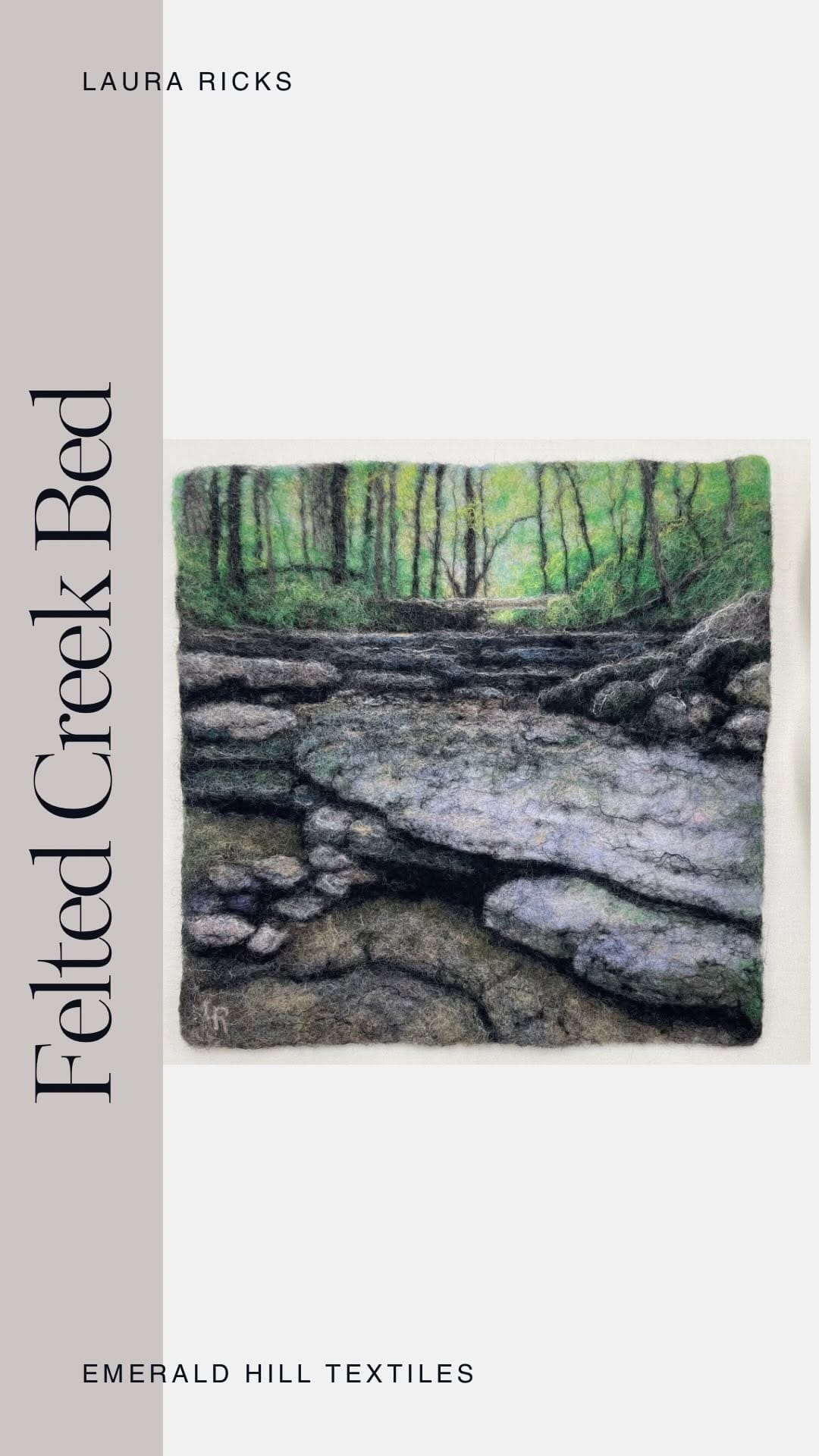 Post 10 by Laura Ricks - Wet Felting on Instagram (video)