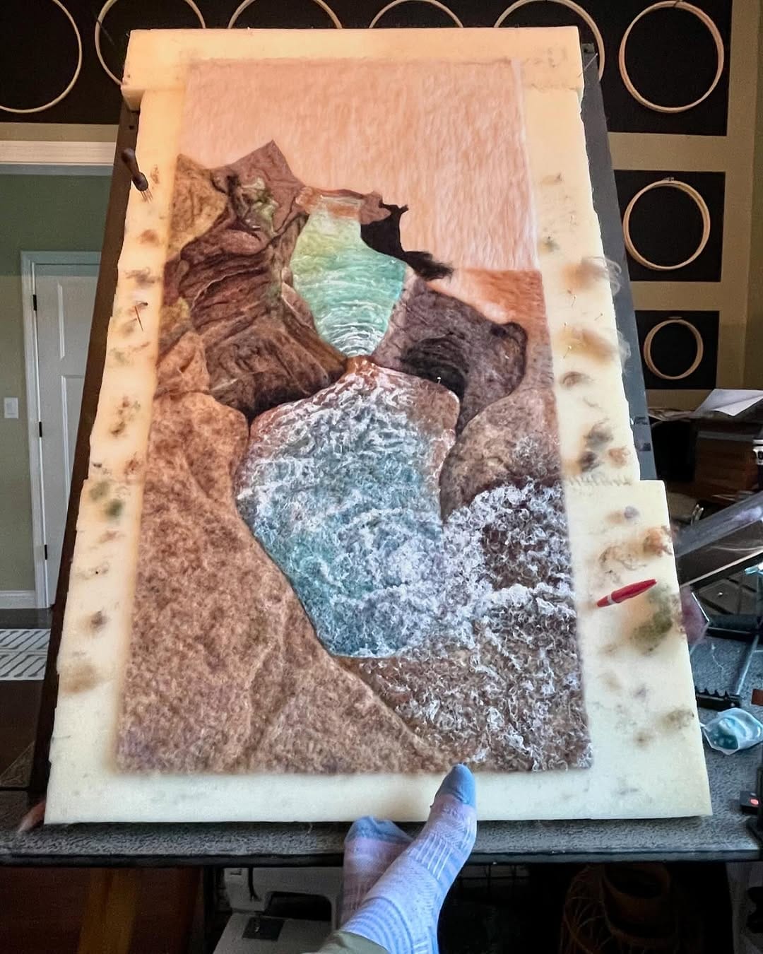 Post 7 by Laura Ricks - Wet Felting on Instagram (carousel)