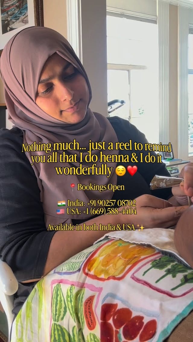 Post 6 by Bay Area Henna Artist | Coimbatore Henna Artist on Instagram (video)
