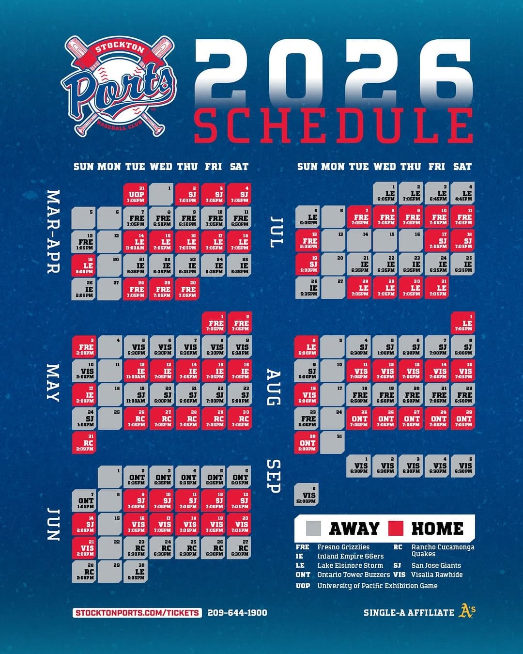 Post 9 by Stockton Ports on Instagram (image)