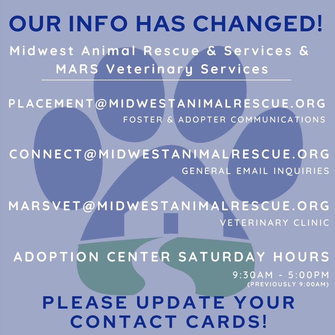 Post 9 by Midwest Animal Rescue Services on Instagram (image)