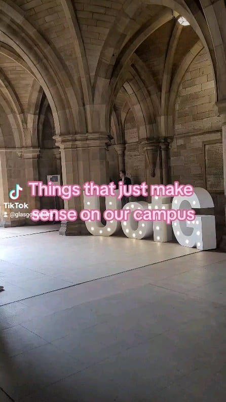 Post 10 by Glasgow University SRC on Instagram (video)