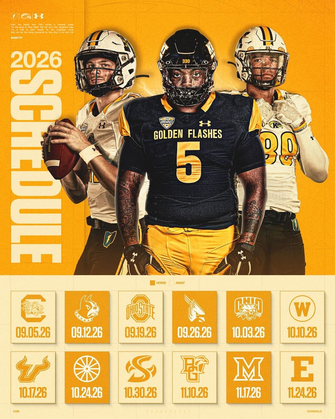 Post 10 by Kent State Football on Instagram (image)
