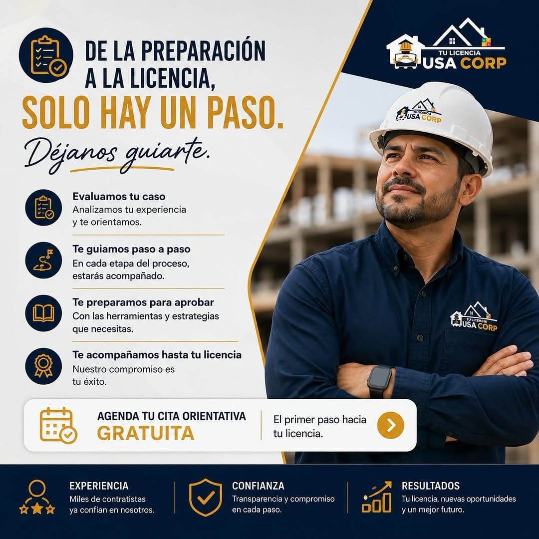 Post 5 by Tu Licencia Contractor USA Corp on Instagram (image)