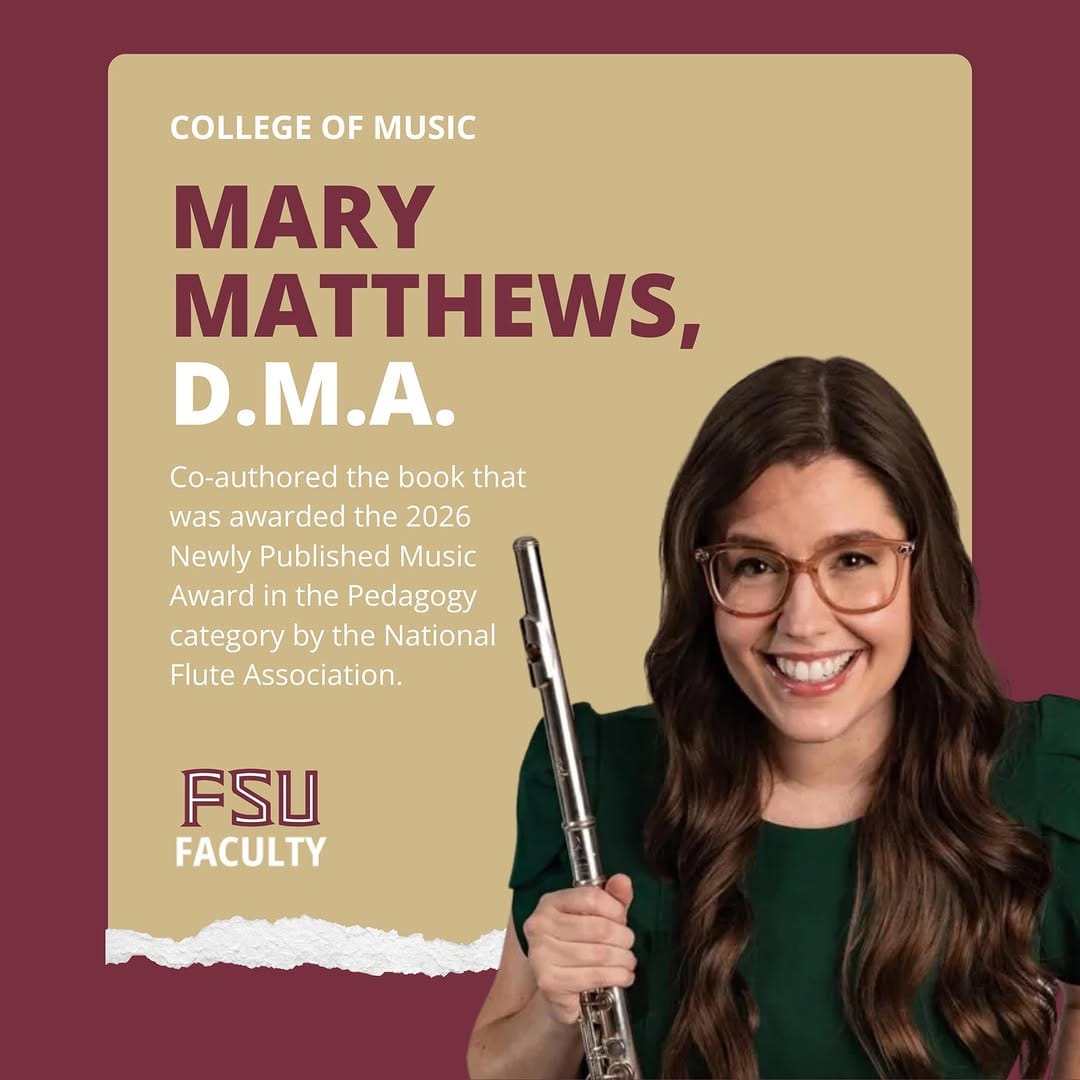 Post 3 by FSU College of Music on Instagram (image)