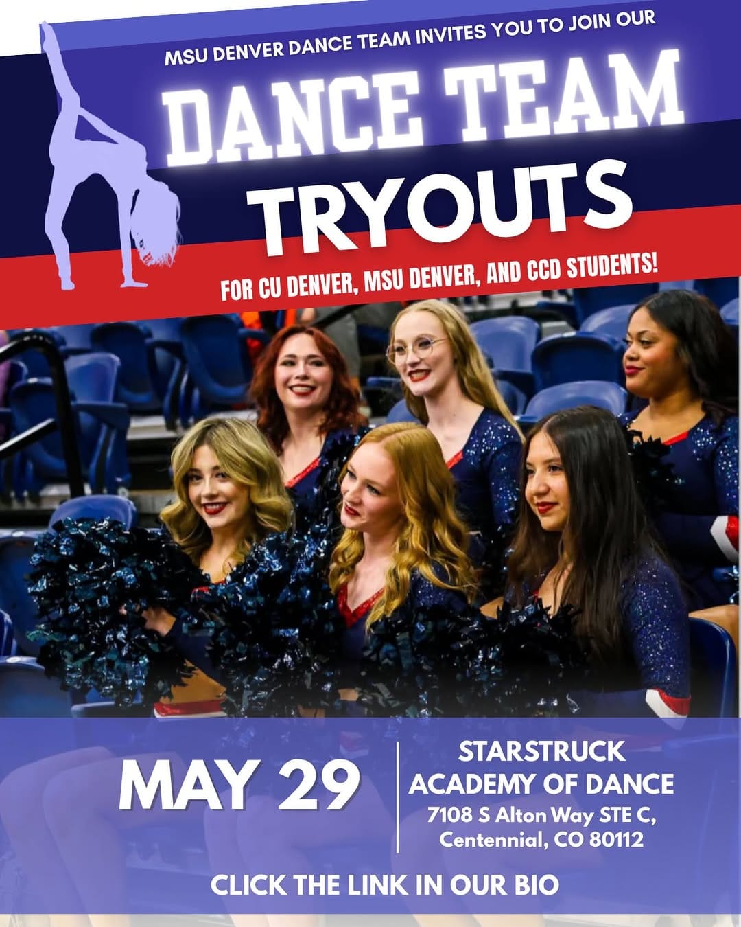 Post 1 by MSU Denver Dance Team on Instagram (image)