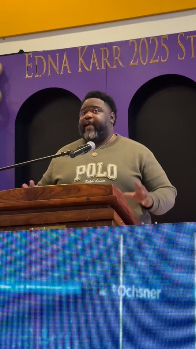 Post 2 by Edna Karr Cougar Football on Instagram (video)