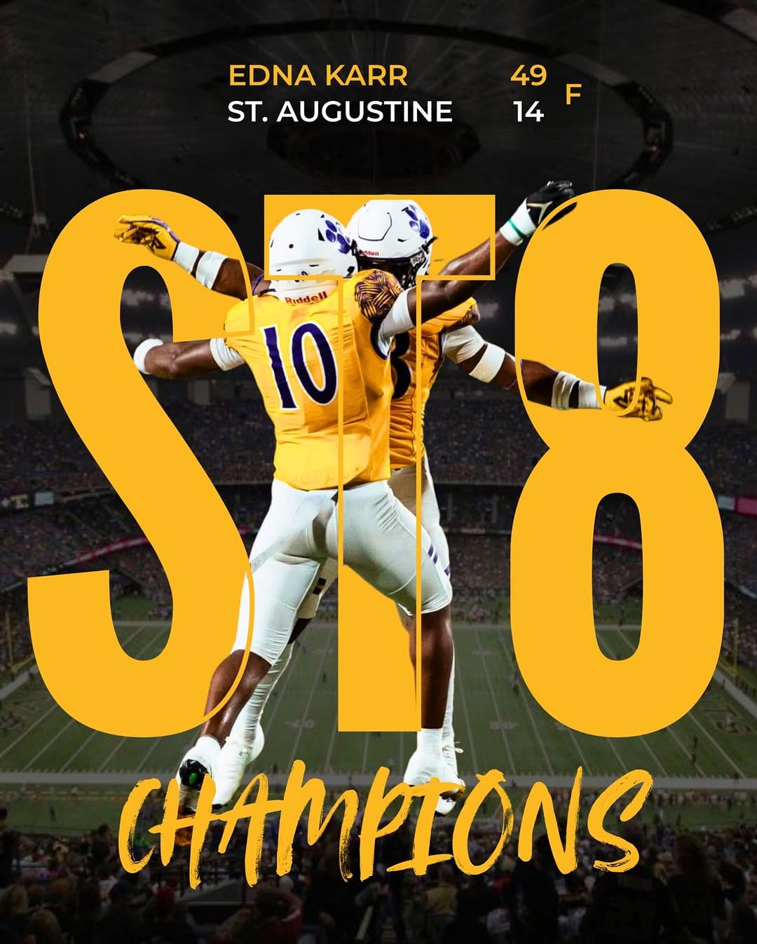 Post 10 by Edna Karr Cougar Football on Instagram (image)