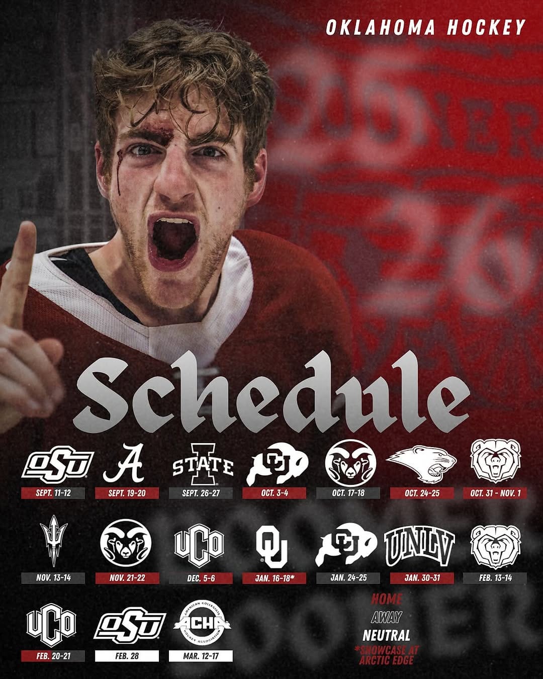 Post 8 by Oklahoma Sooners Hockey on Instagram (image)