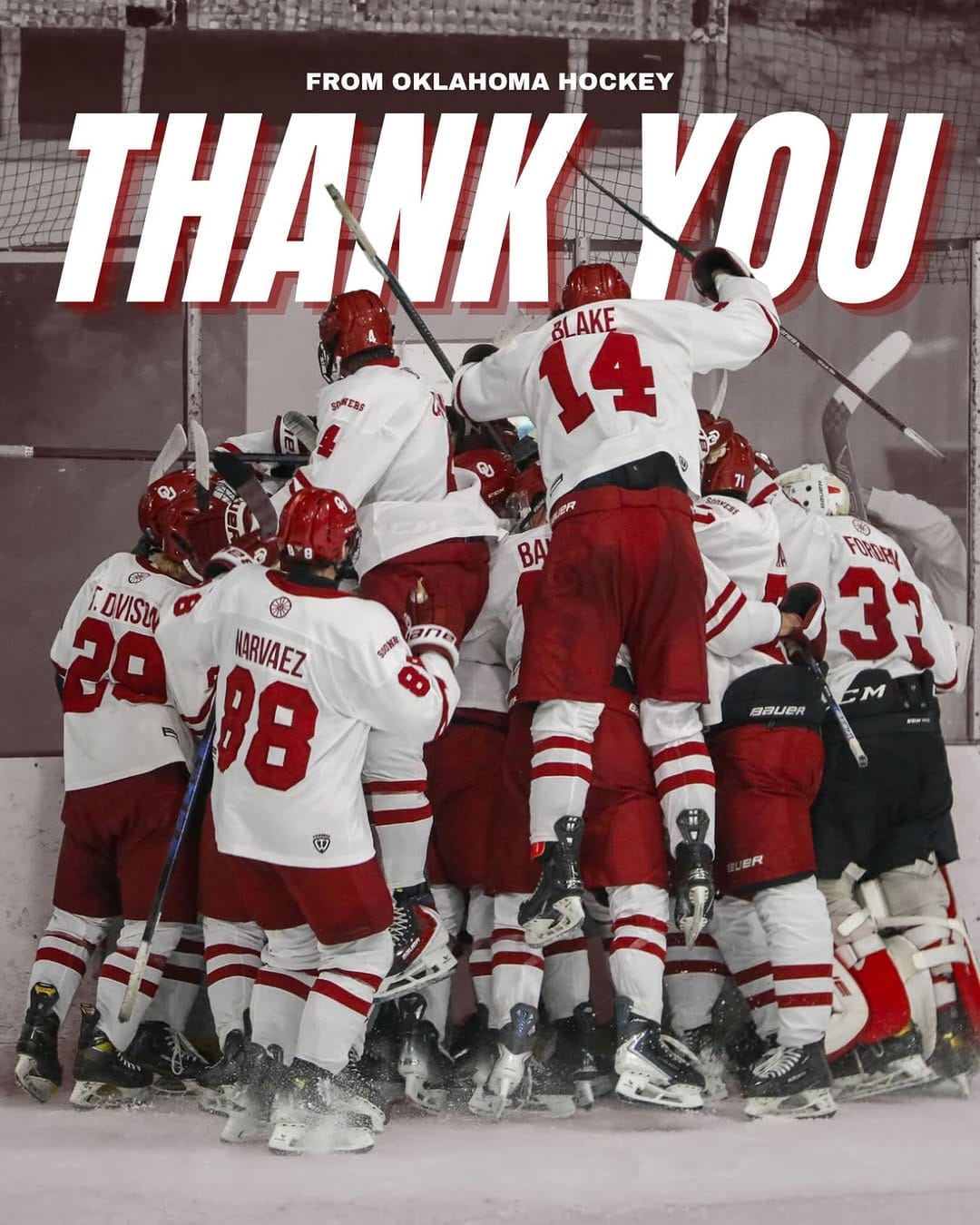 Post 2 by Oklahoma Sooners Hockey on Instagram (image)