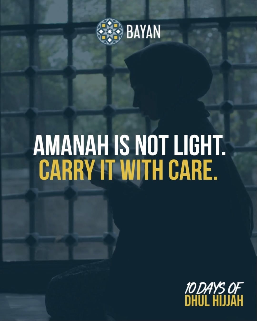 Post 8 by Bayan Islamic Graduate School on Instagram (video)