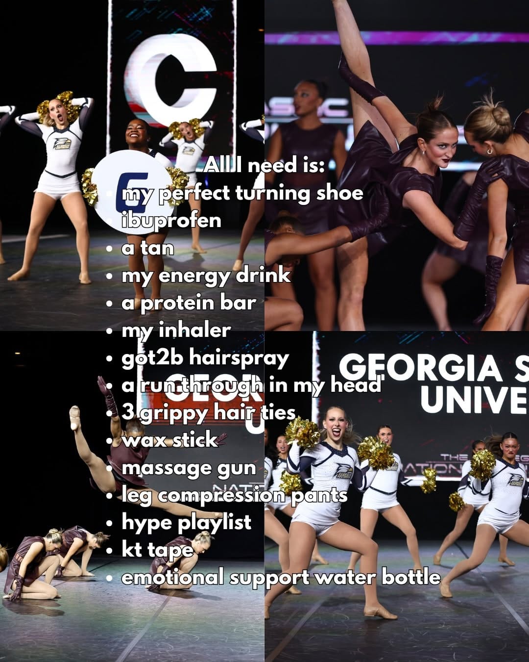 Post 8 by Georgia Southern Dance Team on Instagram (carousel)