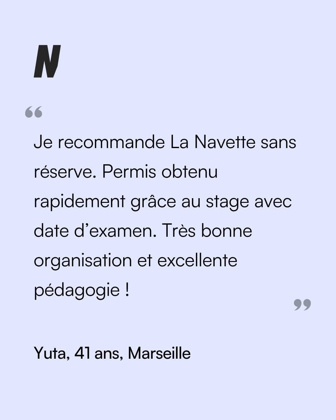 Post 6 by La Navette - Permis de conduire accéléré on Instagram (image)