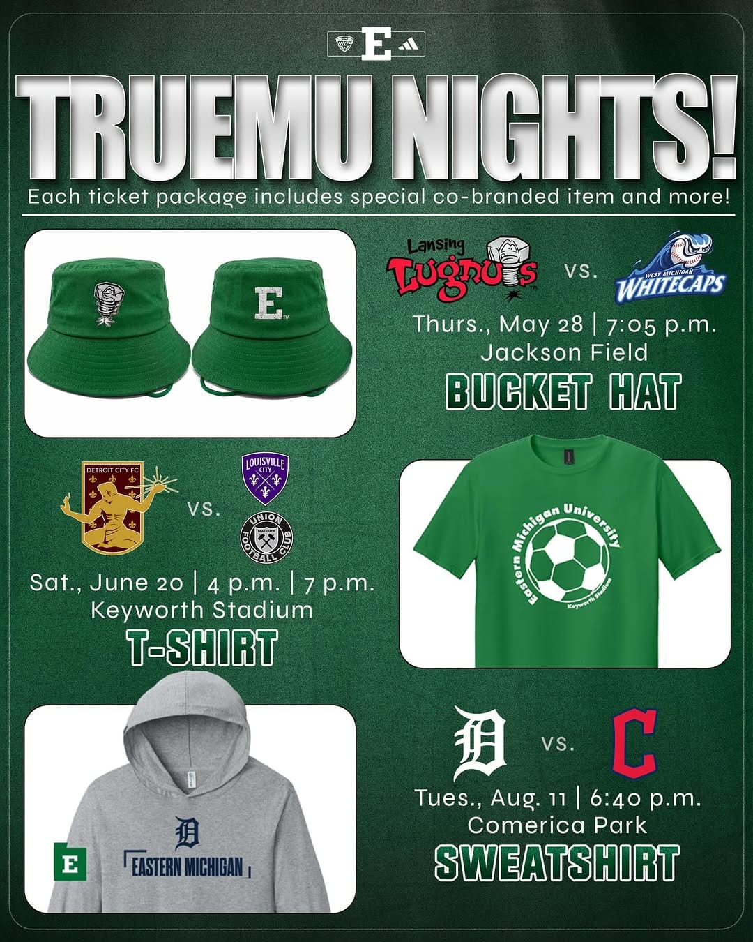 Post 10 by Eastern Michigan Athletics on Instagram (image)