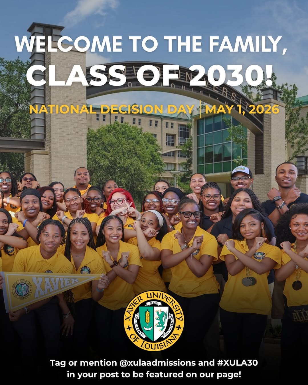Post 10 by Xavier University of Louisiana on Instagram (image)