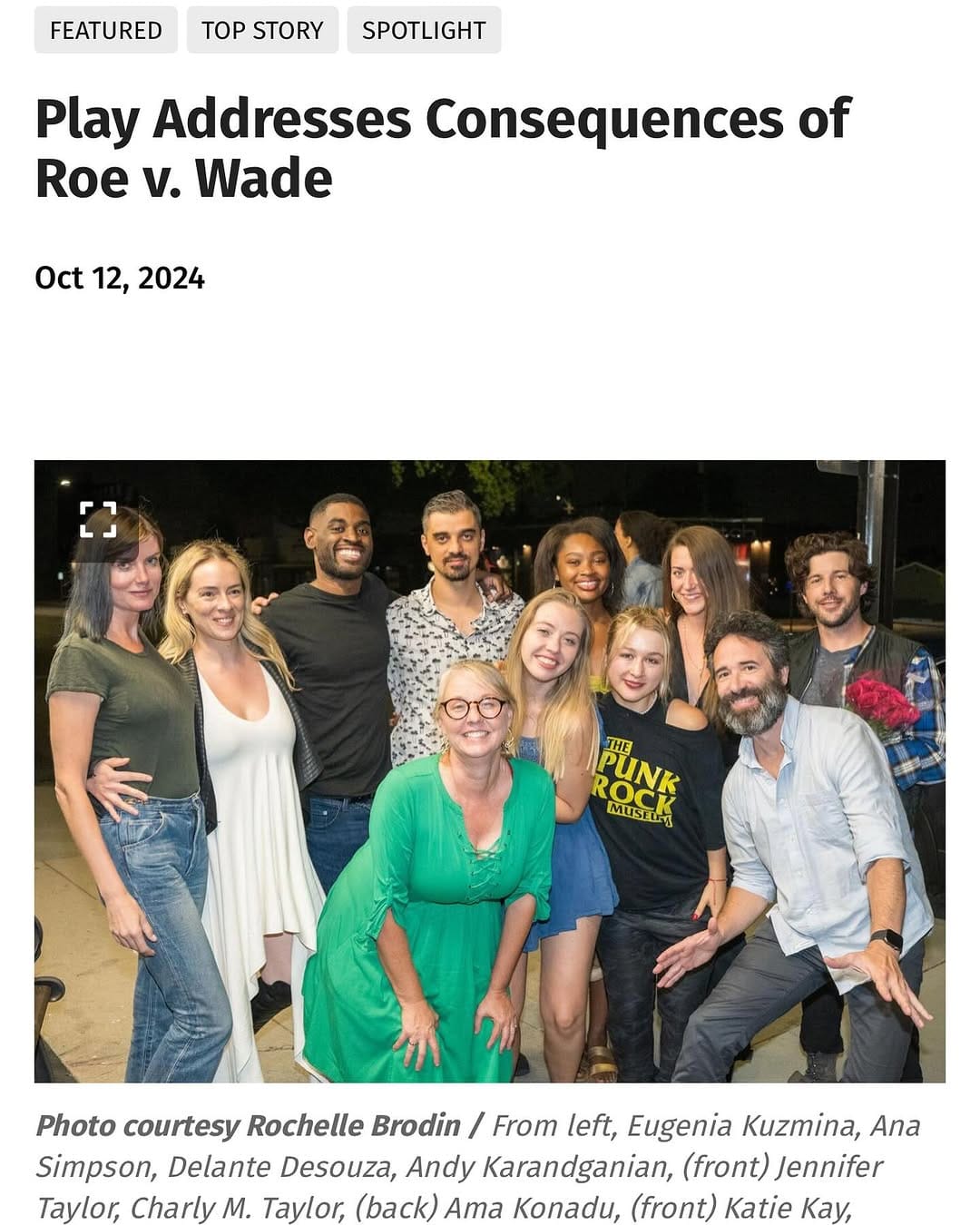 Post 5 by The Taylor Acting Studio on Instagram (image)